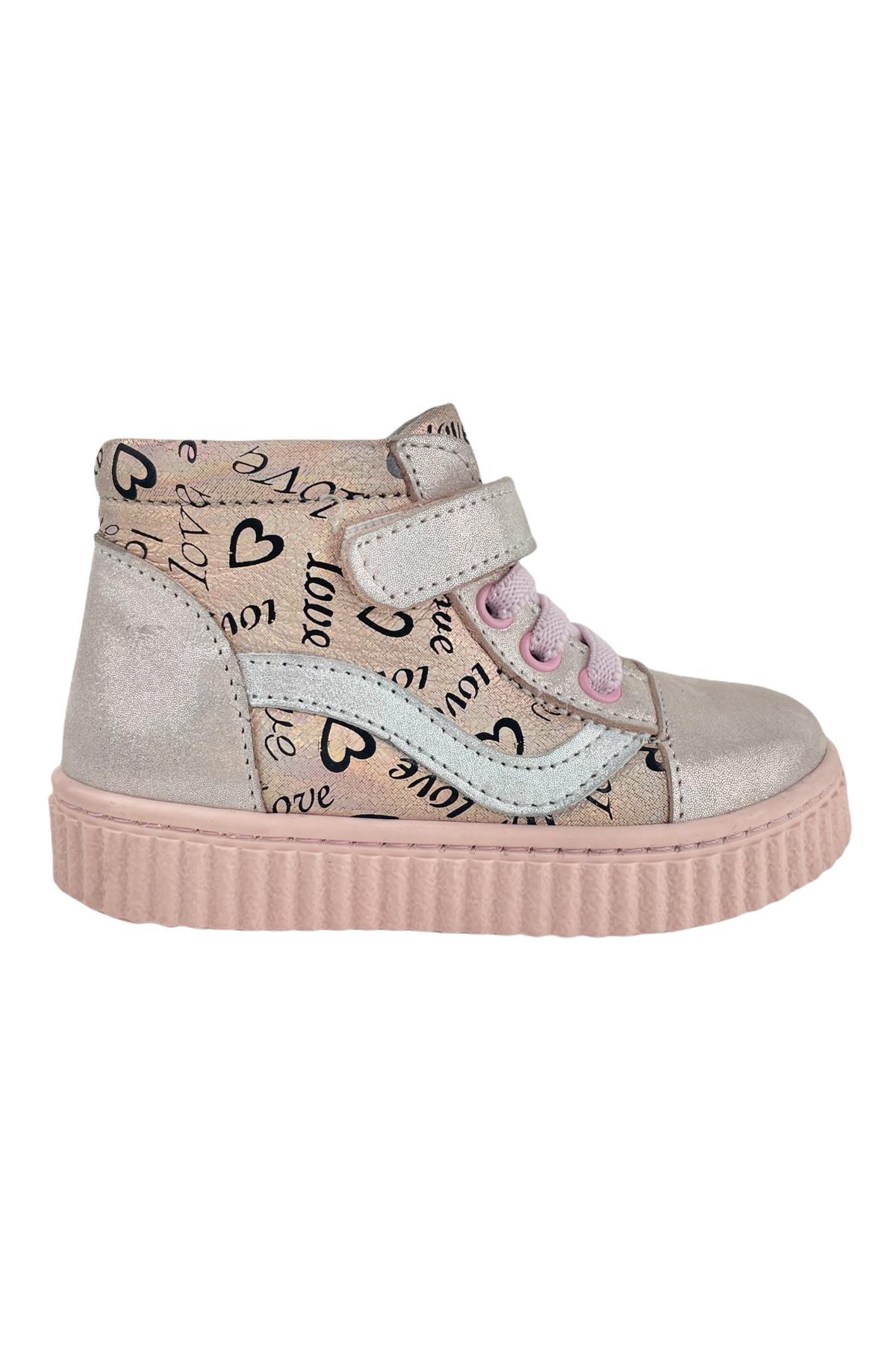 Parlak Kız Çocuk Fashion Bot Pudra