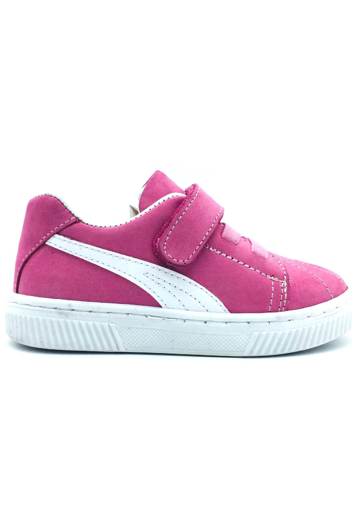 Şeritli Kız Çocuk Casual Ayakkabı Pembe