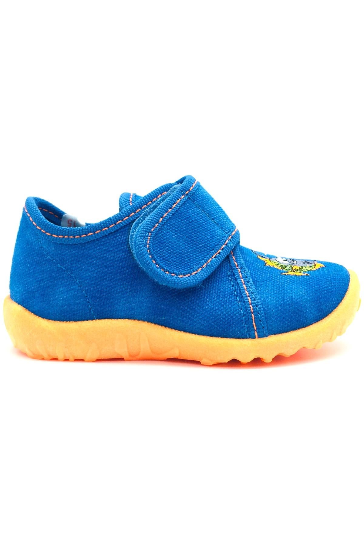 Superfit Erkek Çocuk Ev Ayakkabısı Çocuk Boy Saks Mavi
