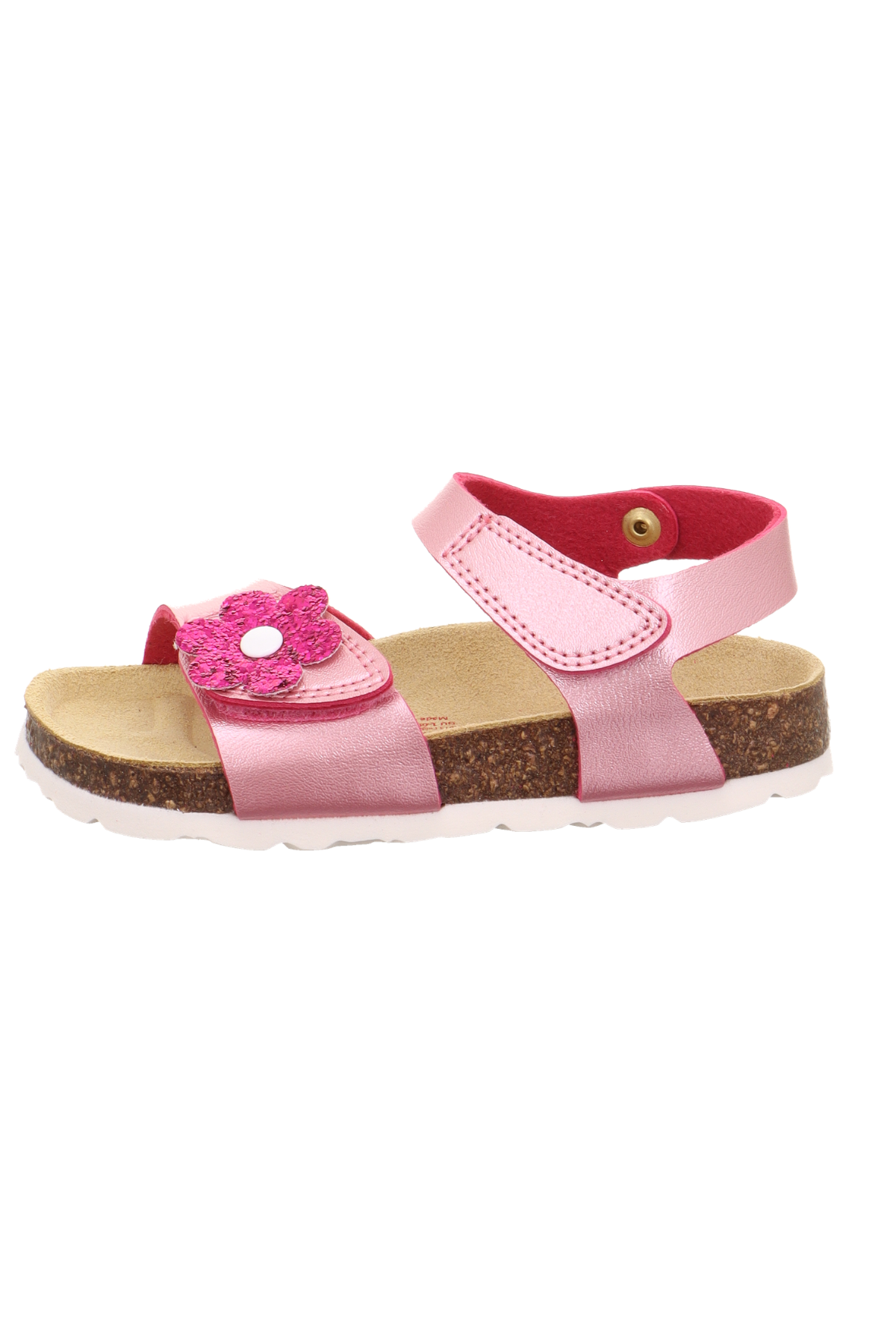 Superfit Mantar Taban Çiçekli Çocuk Sandalet Fuşya