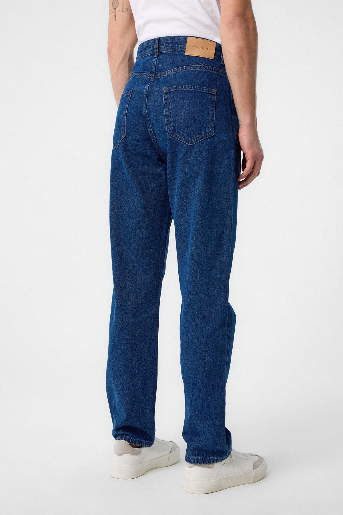 Antioch Açık Mavi Yüksek Bel Regular Fit Erkek Kot Pantolon