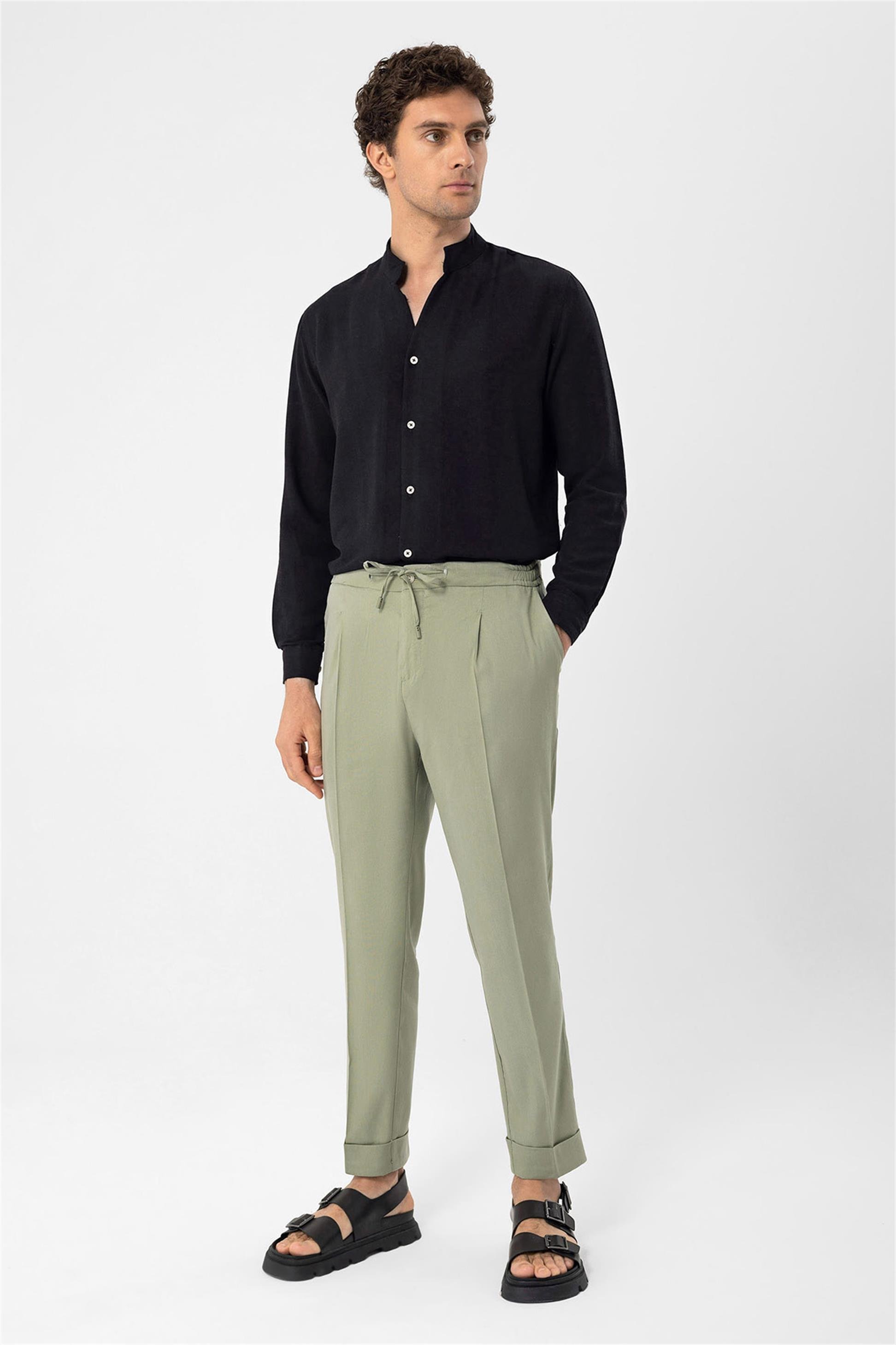 Judge Collar Long Sleeve Mens Shirt