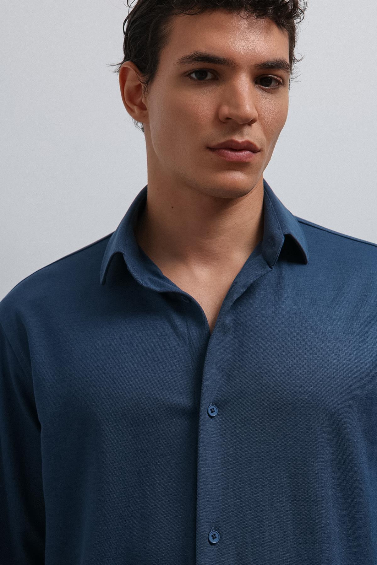 Antioch İndigo Relax Fit Erkek Gömlek