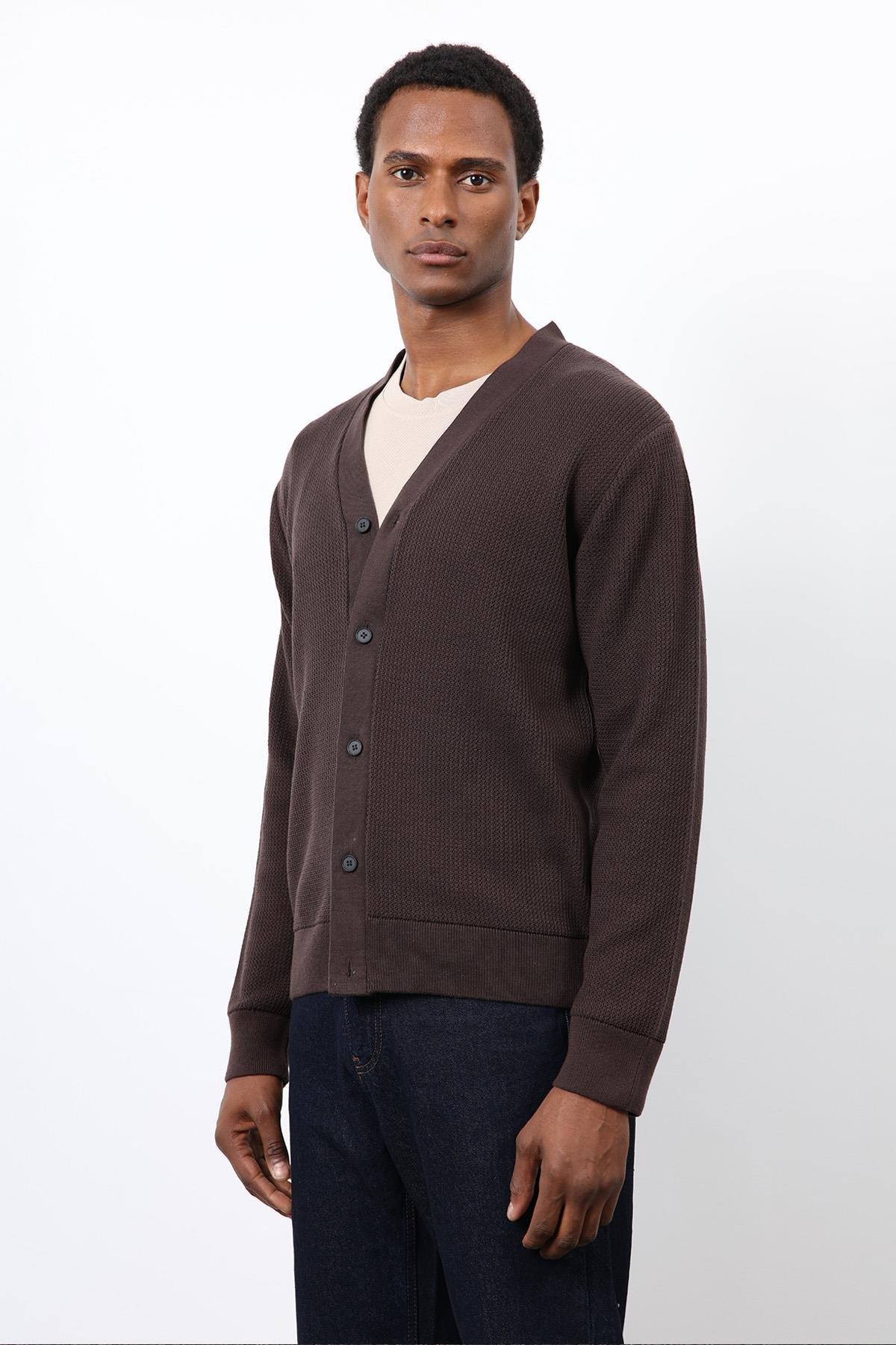 Antioch Kahve Basic Erkek Hırka