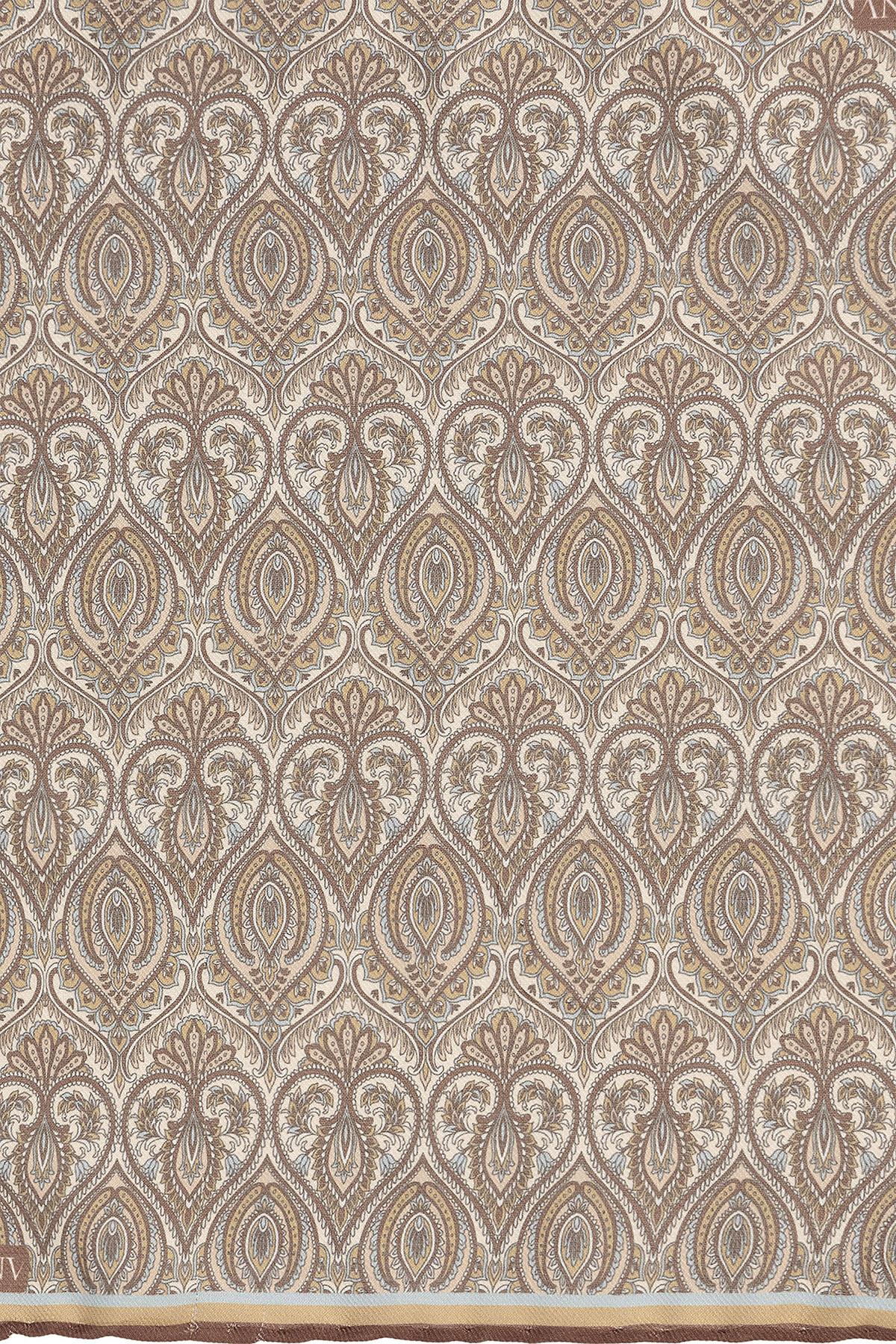 Antioch Kahve Desenli Fular