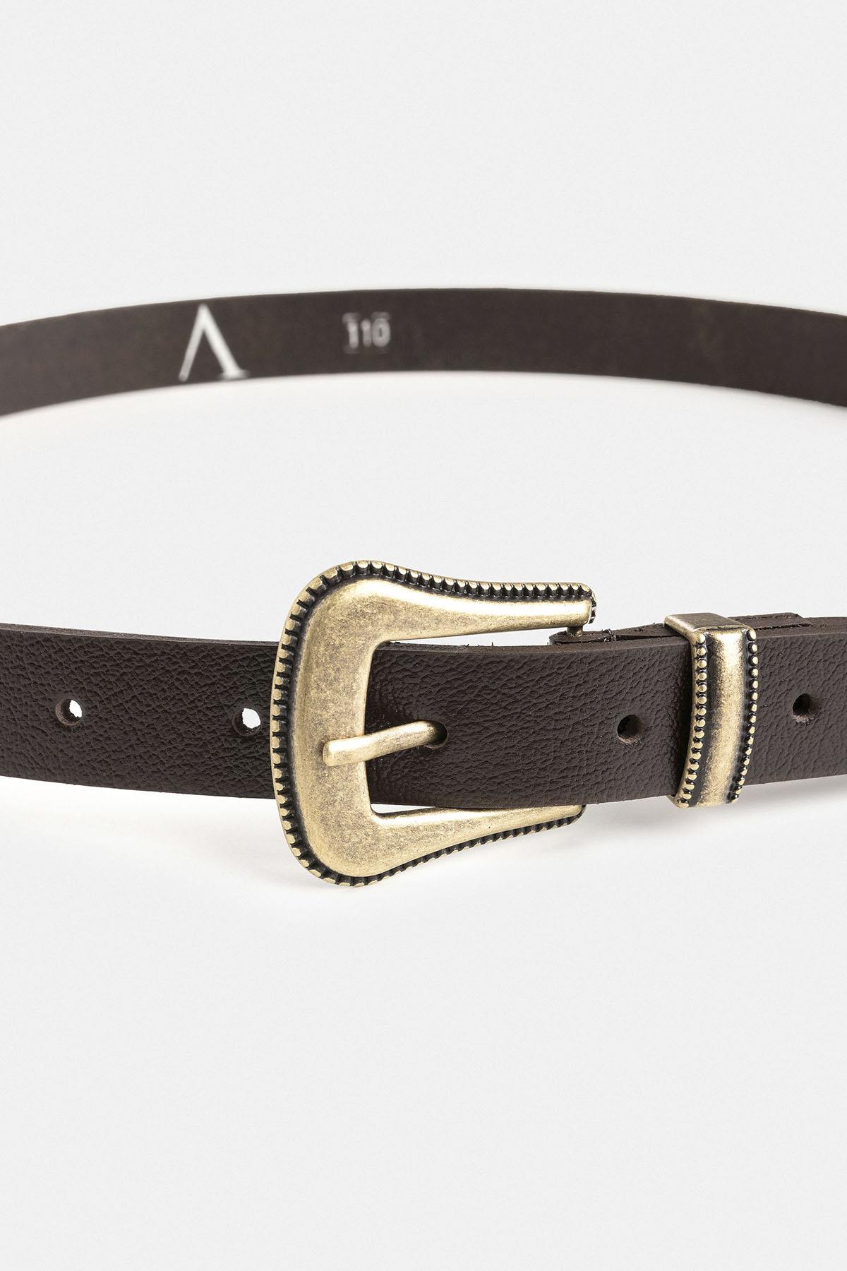 Antioch Kahve Erkek Deri Kemer