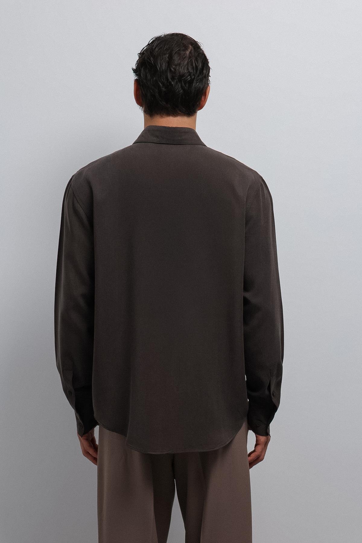 Antioch Kahve Teknik Regular Fit Erkek Gömlek