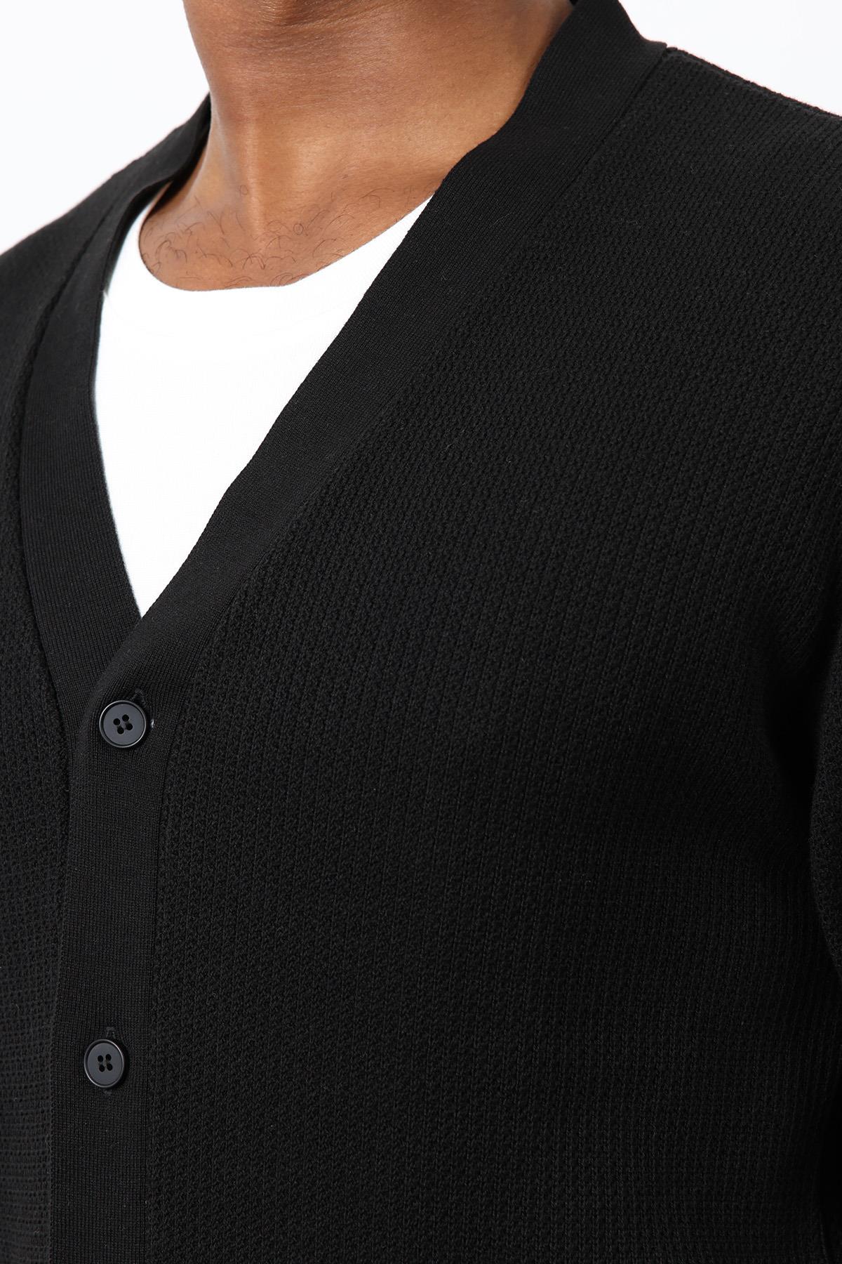 Antioch Siyah Basic Erkek Hırka