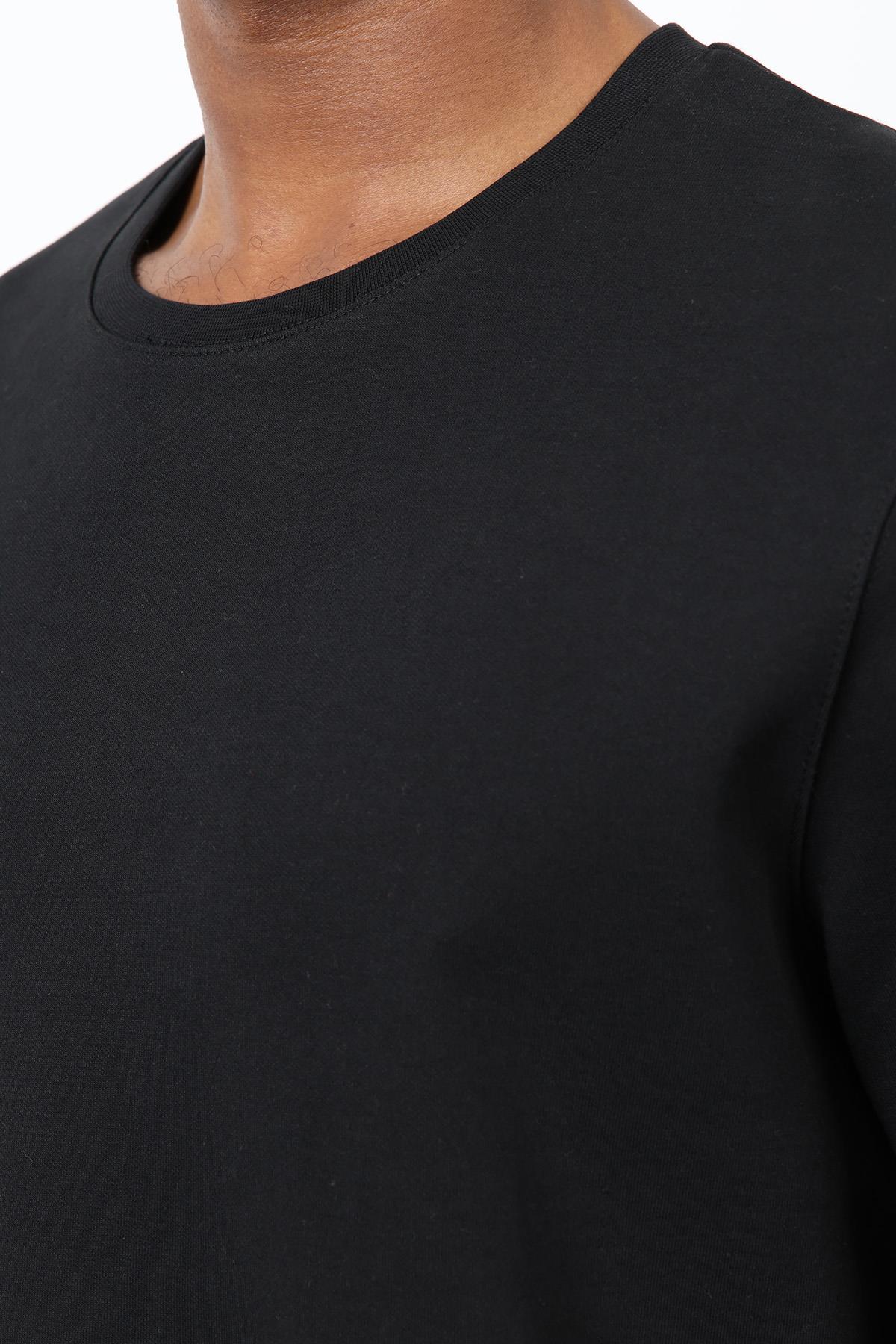 Antioch Siyah Regular Fit Basic Erkek T-Shirt