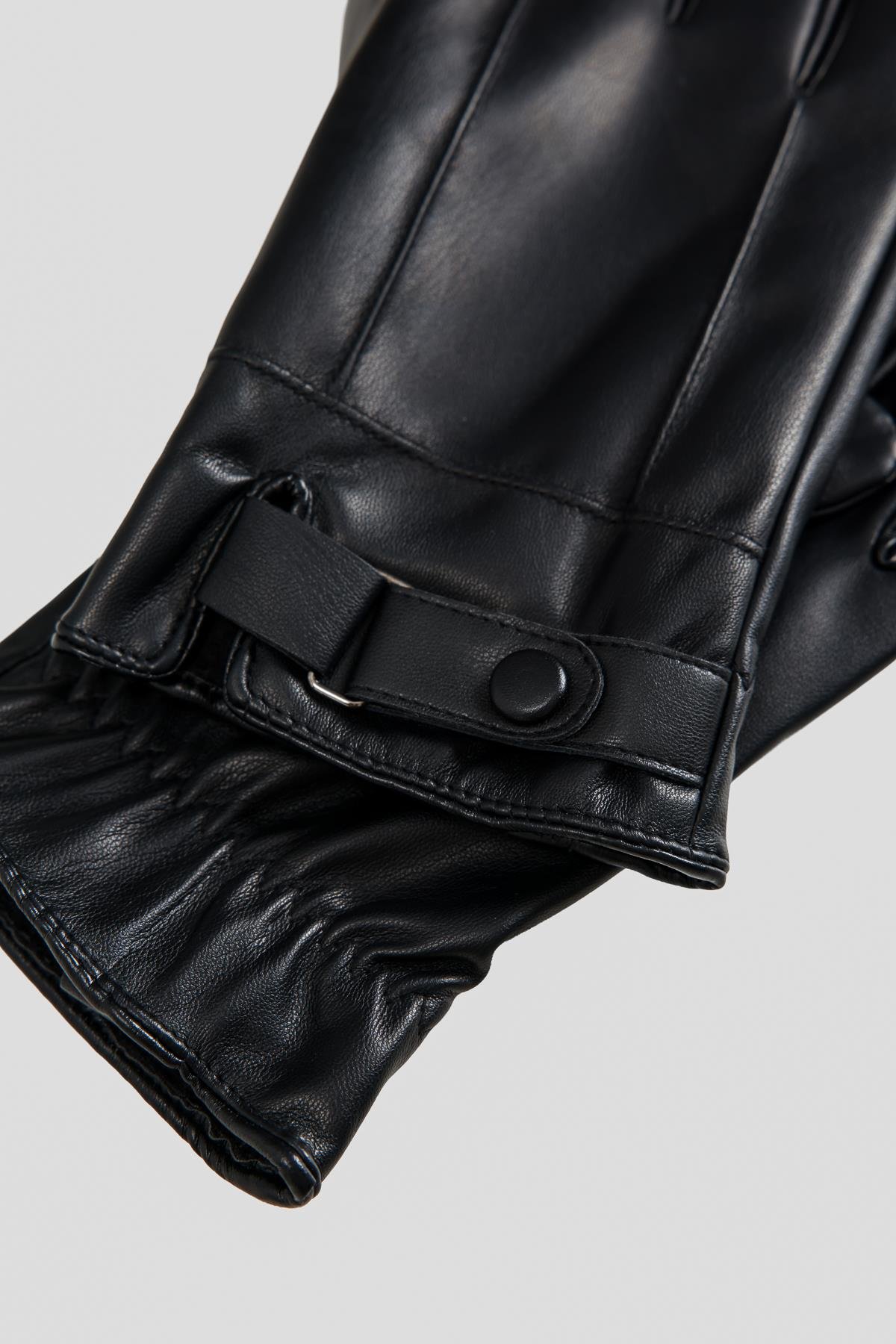 Antioch Siyah Suni Deri Eldiven