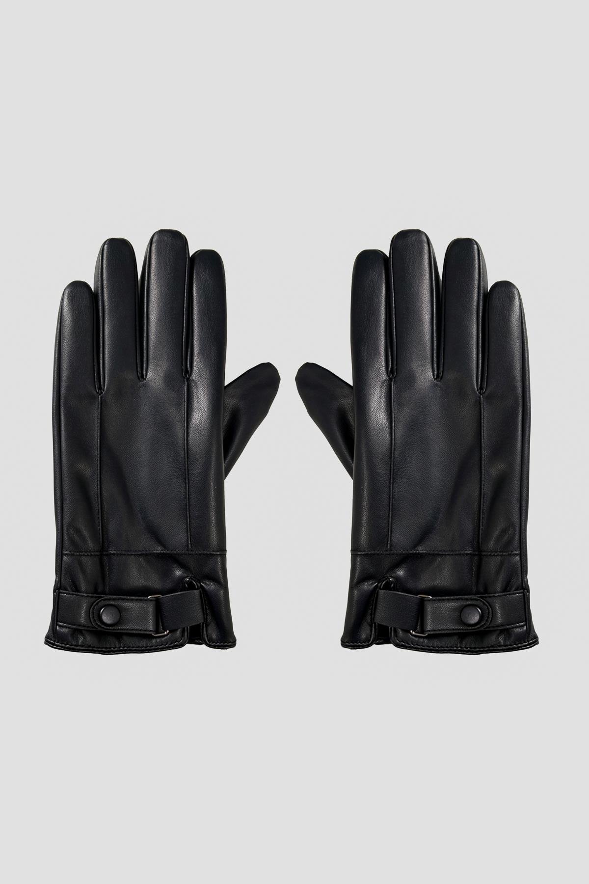 Antioch Siyah Suni Deri Eldiven