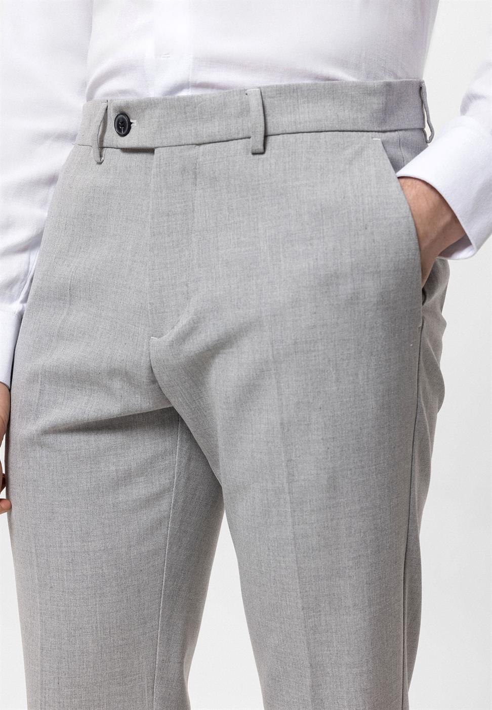 Slim Fit Mens Fabric Trousers