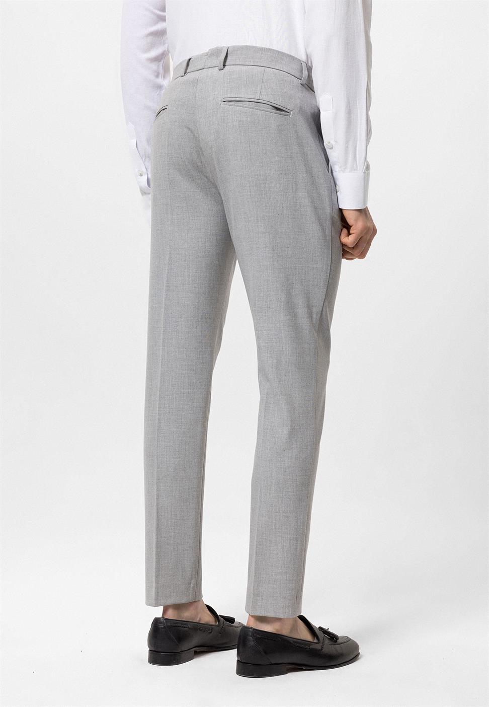 Slim Fit Mens Fabric Trousers