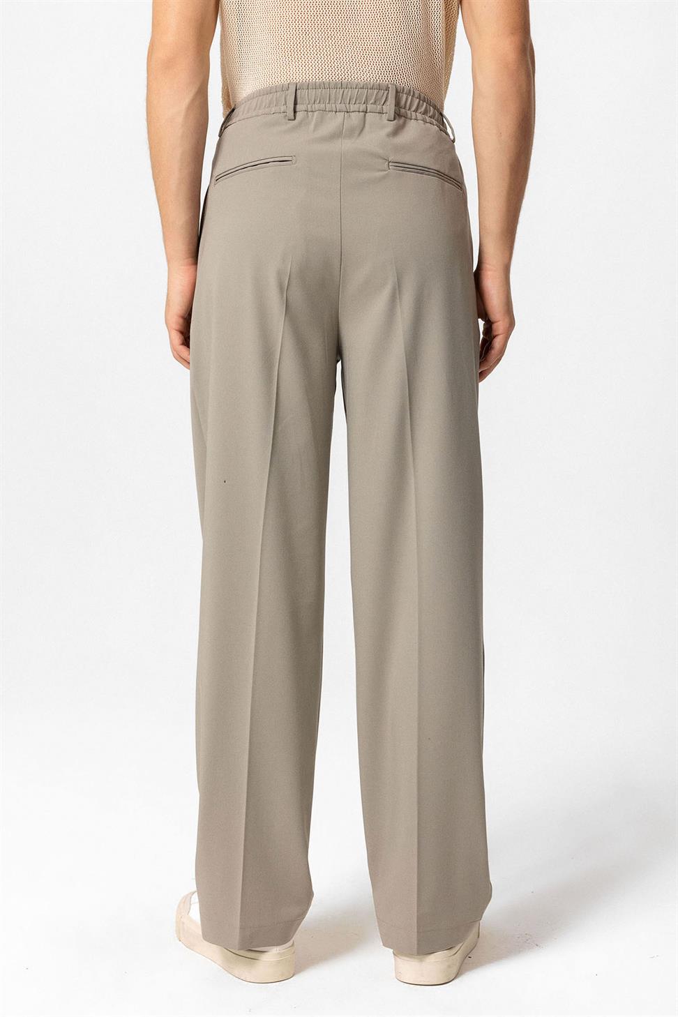 مرونة الخصر ارتفاع الخصر السراويل الرجال مطوي