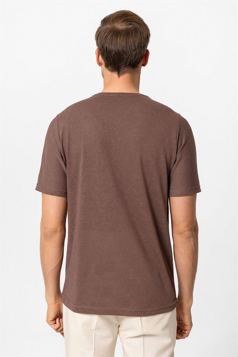 تيشيرت رجالي برقبة كرو أساسية للرجال