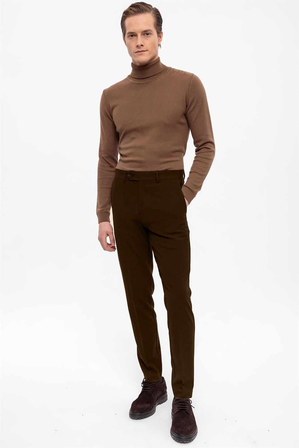 Antioch Açık Kahve Erkek Kumaş Pantolon