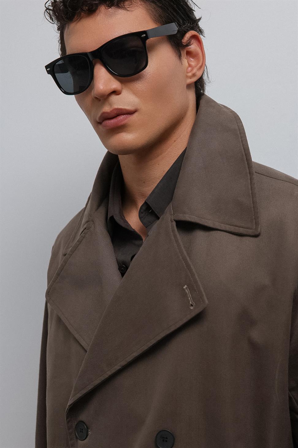 Antioch Açık Kahve Relax Fit Erkek Trençkot