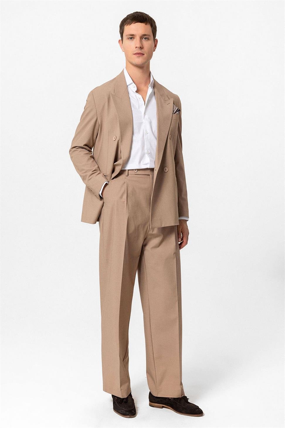 Single Button Double-breasted Mens Blazer Jacket