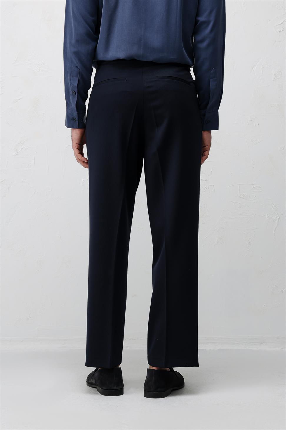 Relax Fit Pleated Mens Pants