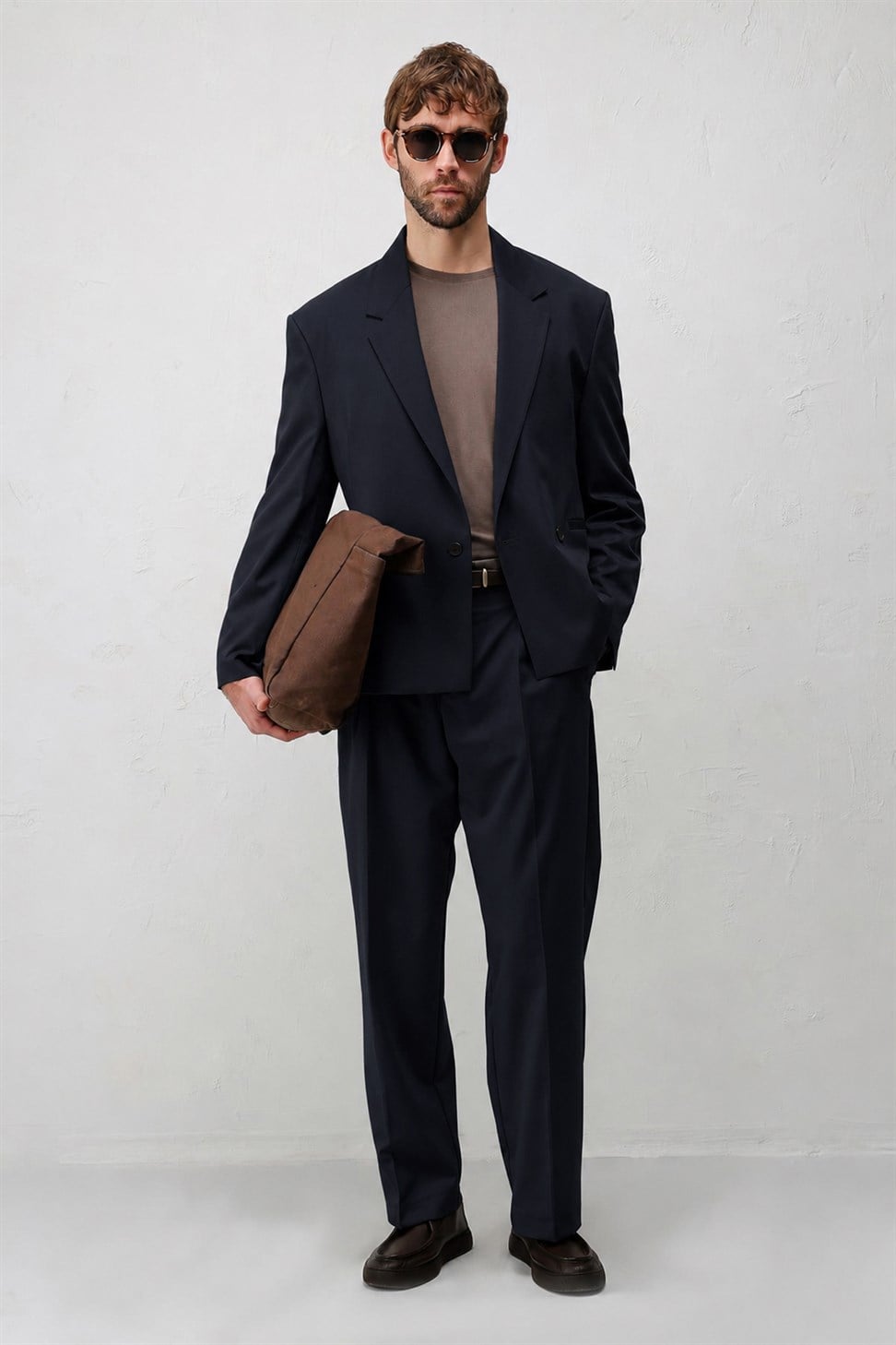 Antioch Açık Lacivert Relaxed Fit Erkek Blazer Ceket
