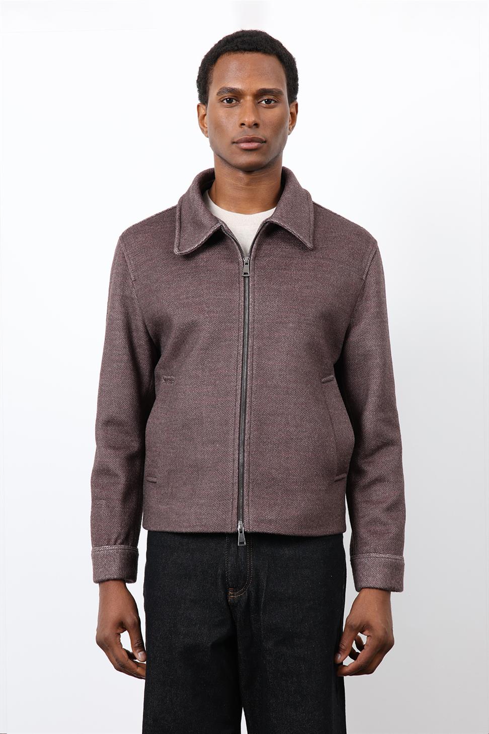 Antioch Açık Vizon Yün Karışımlı Erkek Ceket