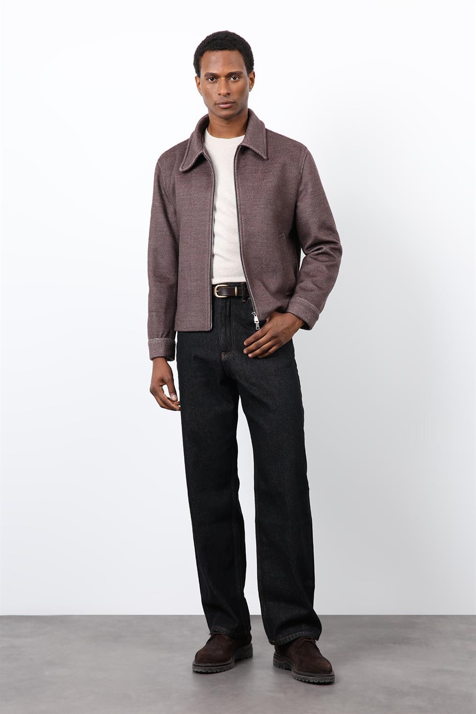 Antioch Açık Vizon Yün Karışımlı Erkek Ceket