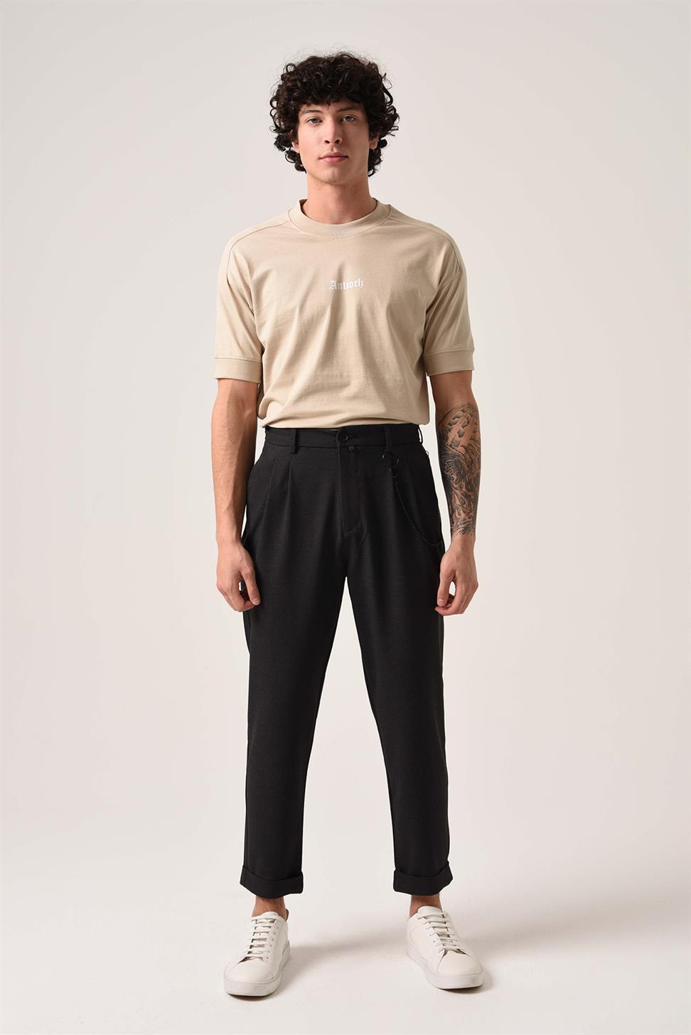 تي شيرت أنطاكية كبير الحجم مطبوع