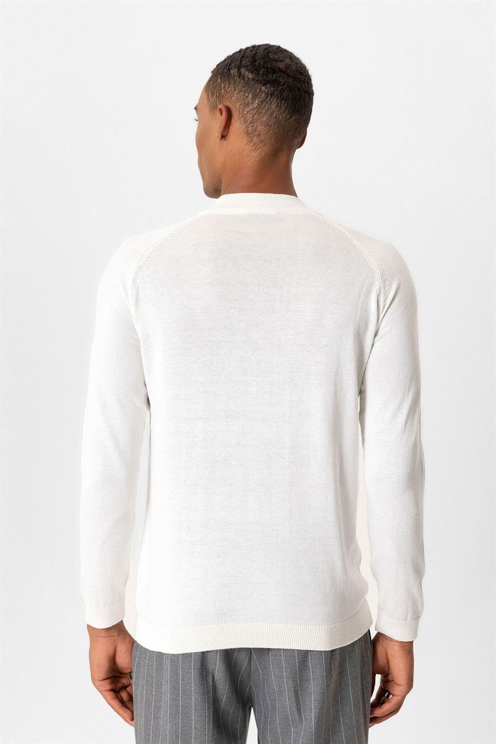 ملابس التريكو الرجالية نصف الياقة المدورة