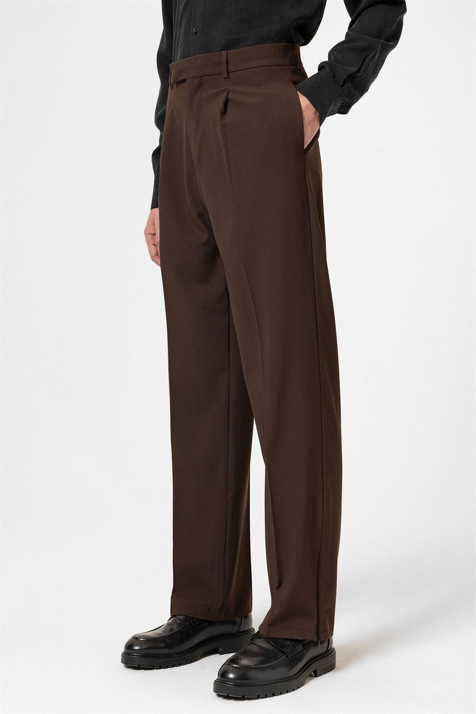 بنطلون رجالي بسحاب عالي الخصر