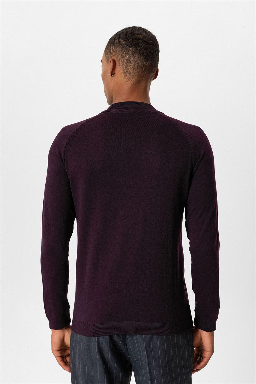 ملابس التريكو الرجالية نصف الياقة المدورة