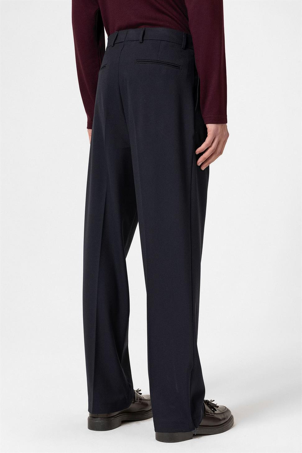 بنطلون رجالي بسحاب عالي الخصر