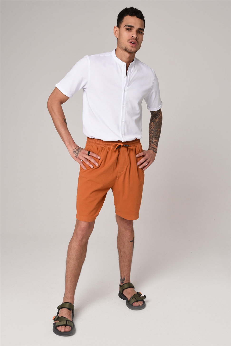 شورت خصر مطاطي