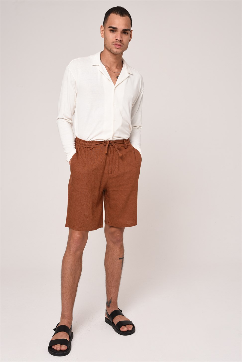 شورت خصر مطاطي