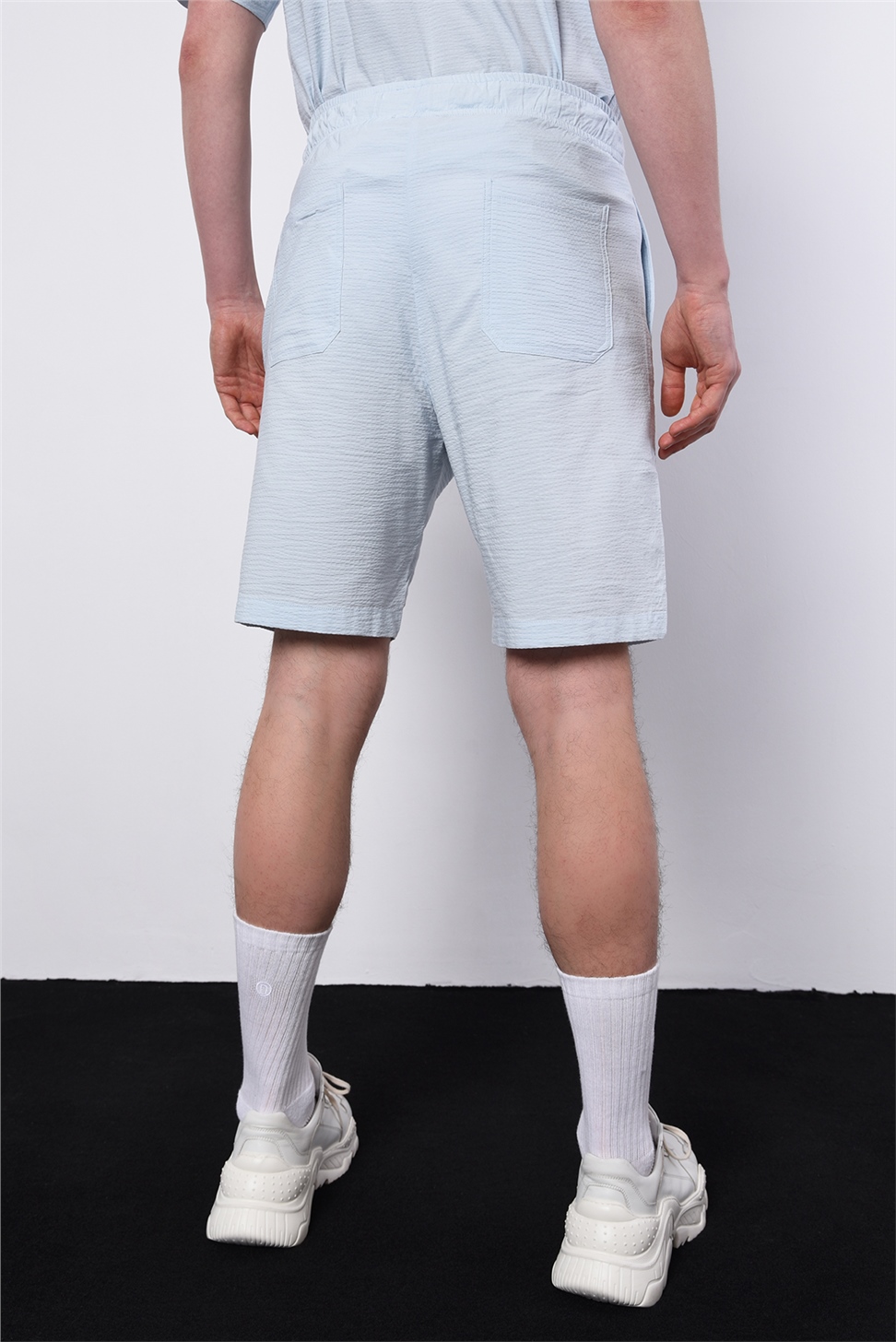 مجموعة شورت قميص كبير الحجم للرجال