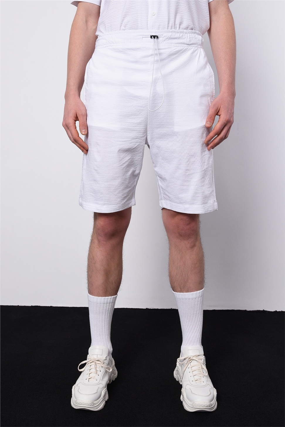 مجموعة شورت قميص كبير الحجم للرجال