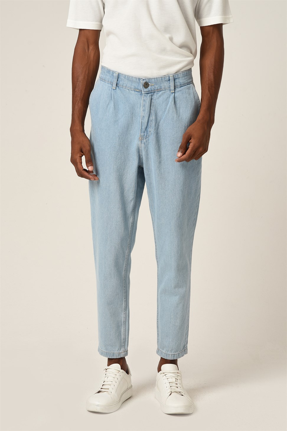 Mens High Waist Jeans