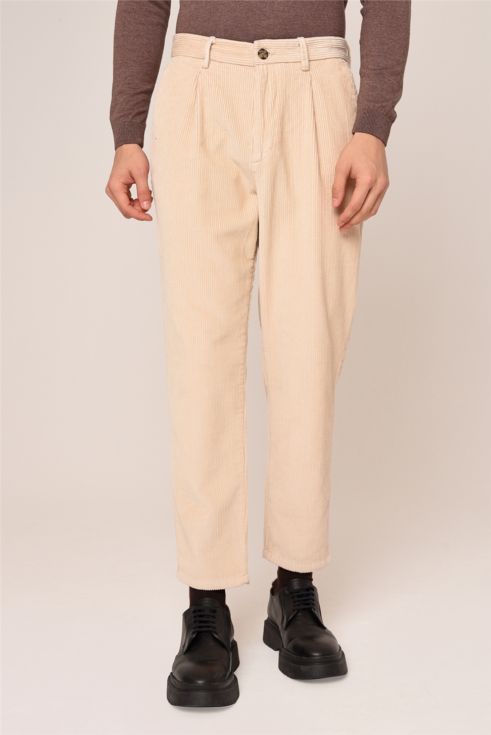 الرجال السراويل المخملية قطع صديقها