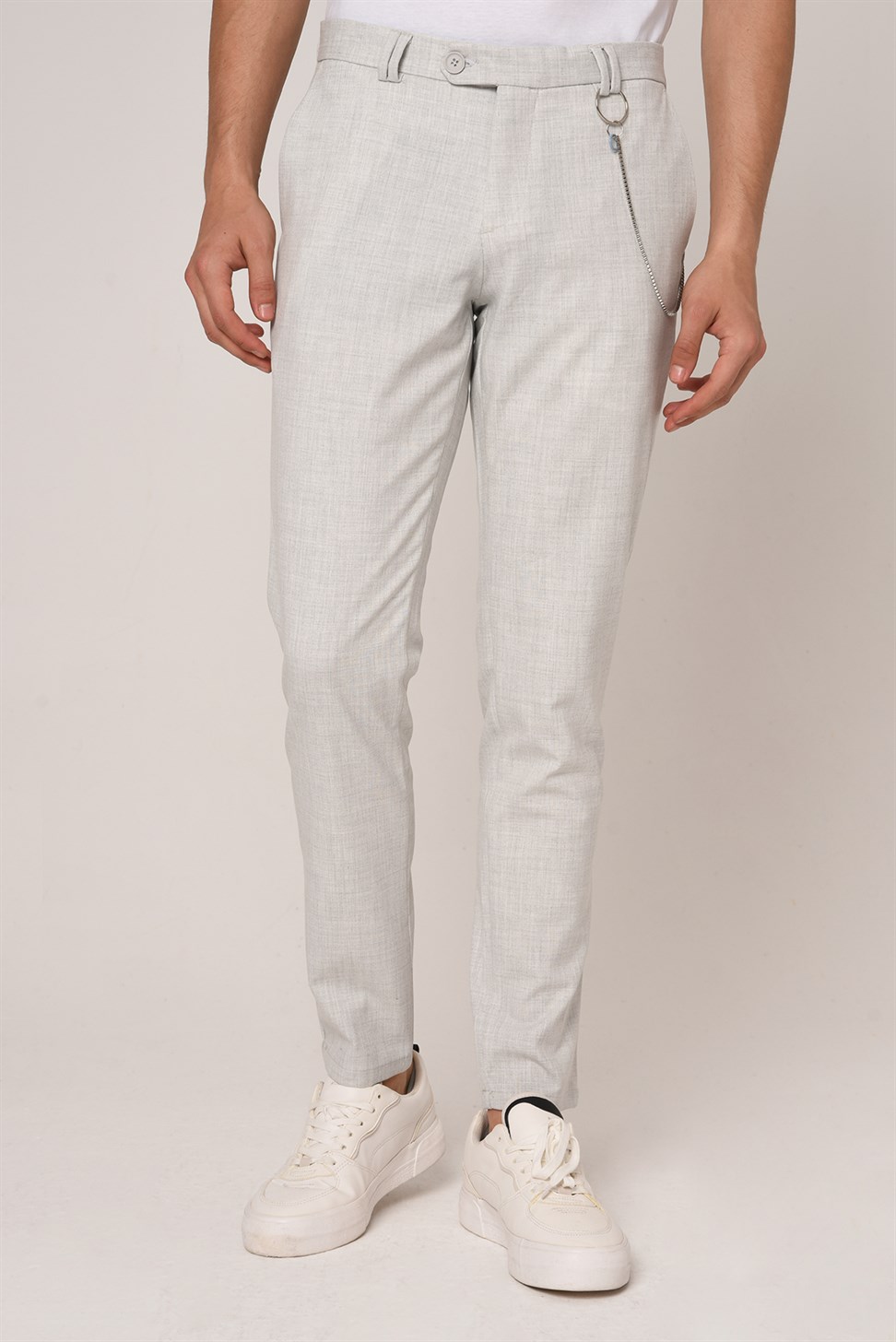 بنطال قماشي ذو قصة ضيقة للرجال