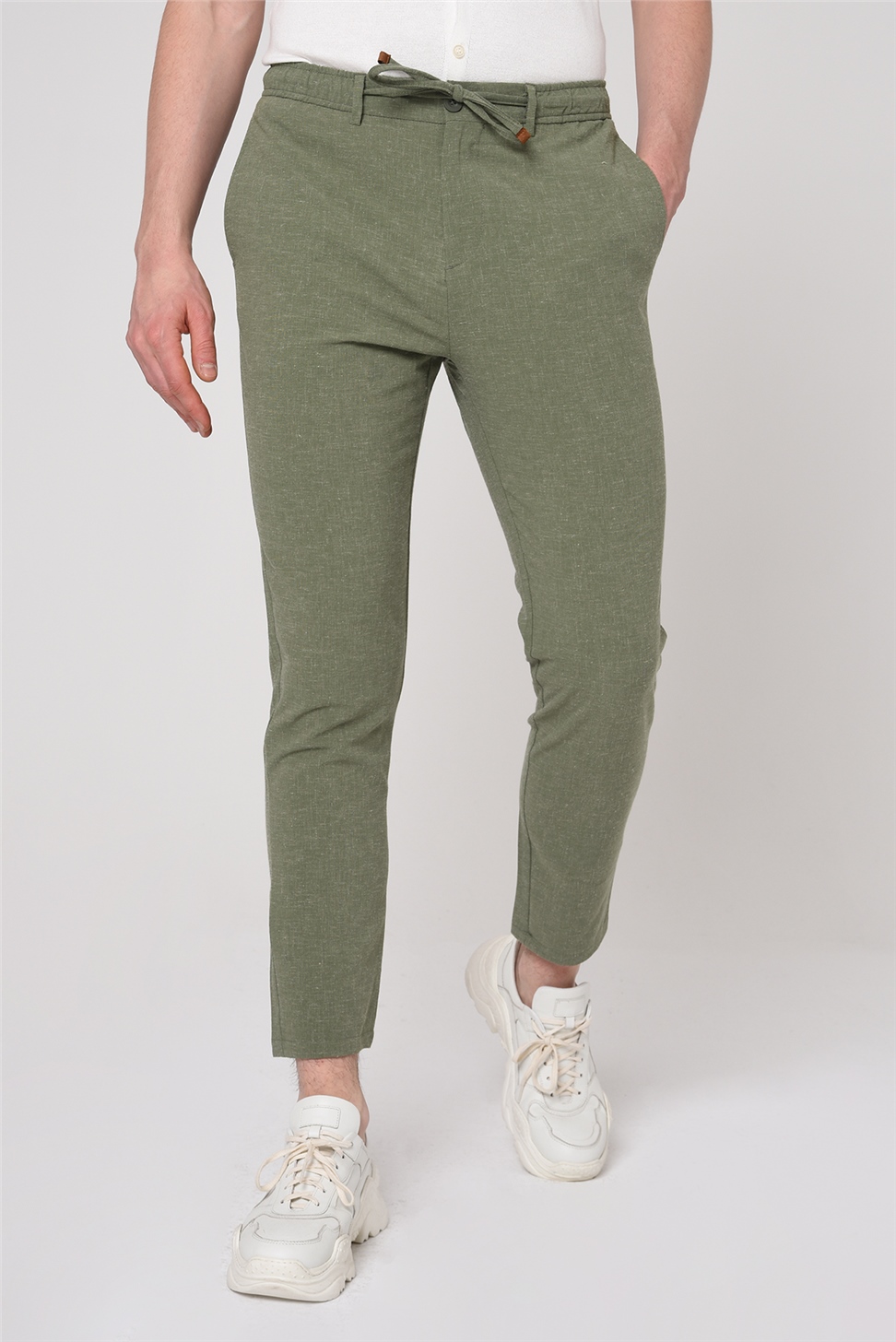 بنطال بخصر مطاطي