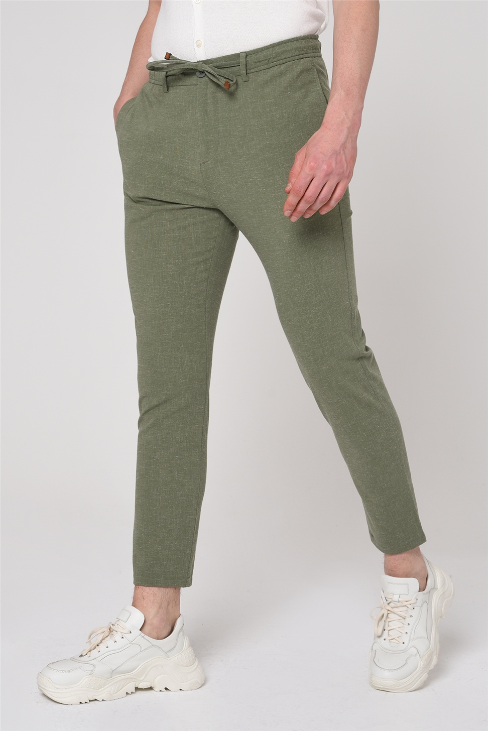 بنطال بخصر مطاطي