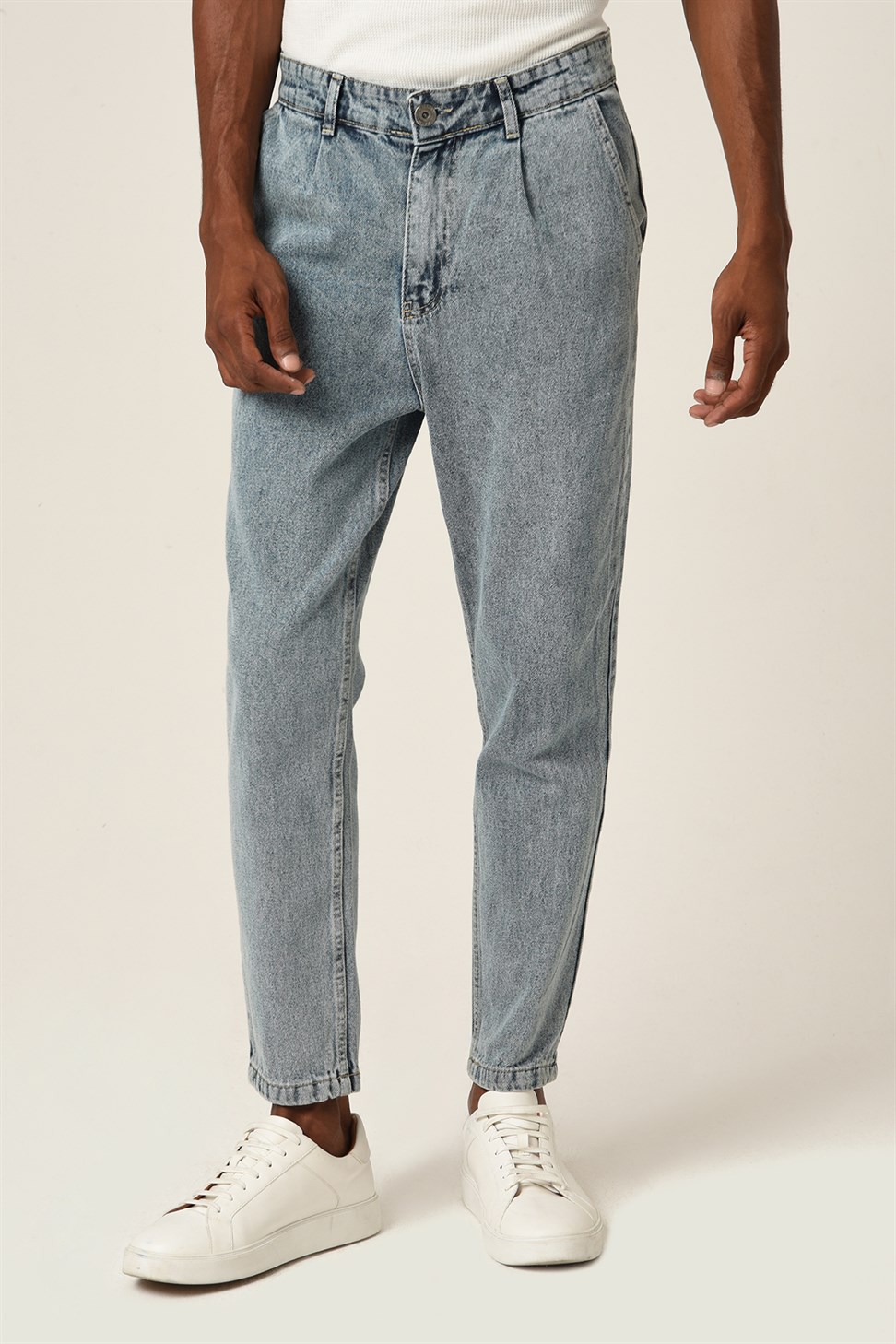 Mens High Waist Jeans