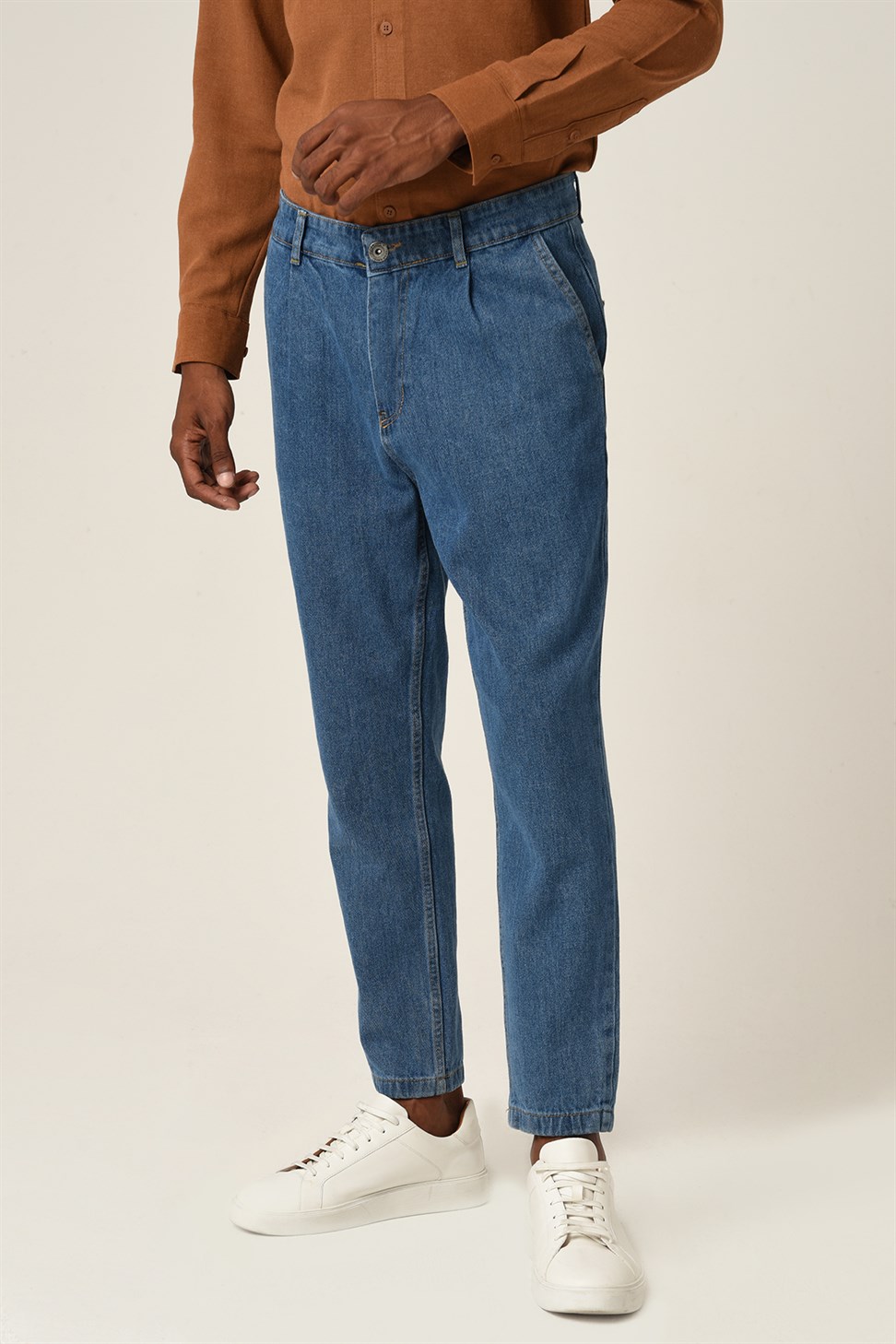Mens High Waist Jeans