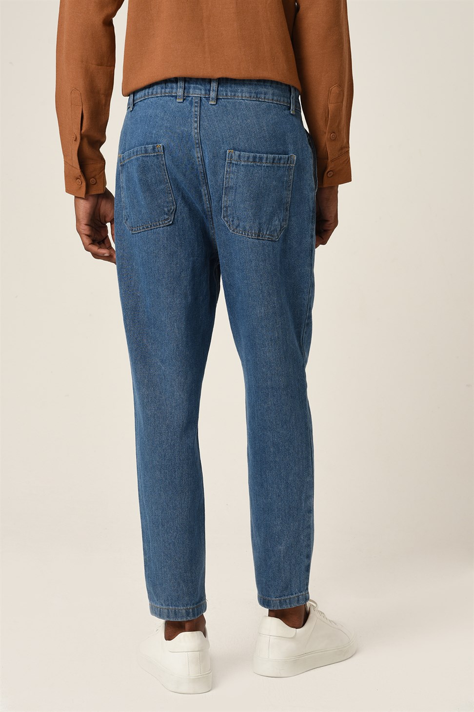 Mens High Waist Jeans
