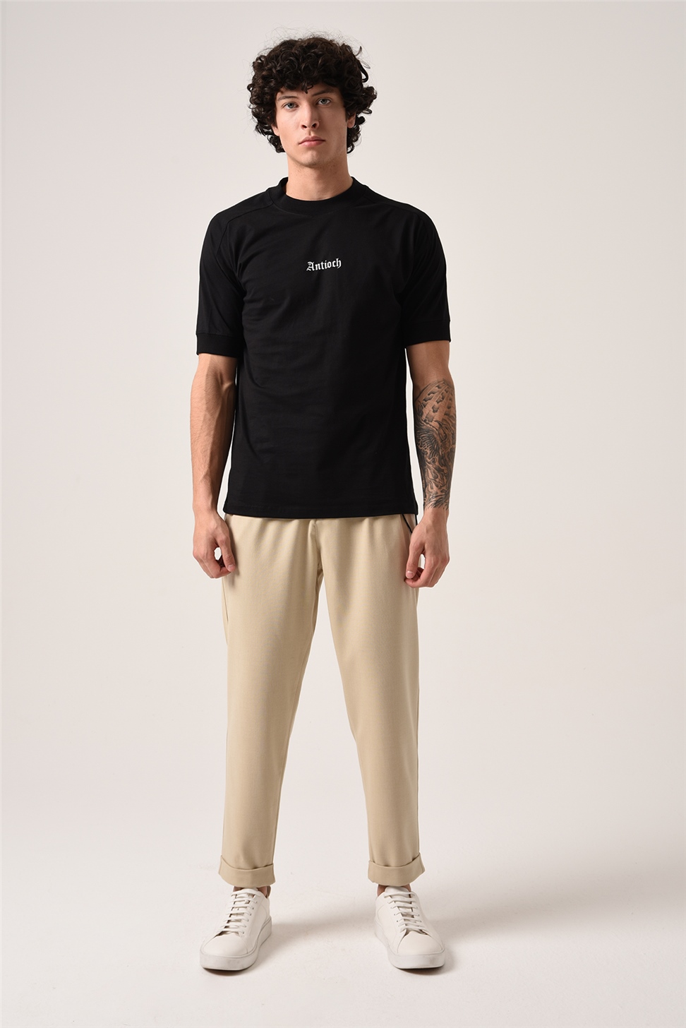 تي شيرت أنطاكية كبير الحجم مطبوع