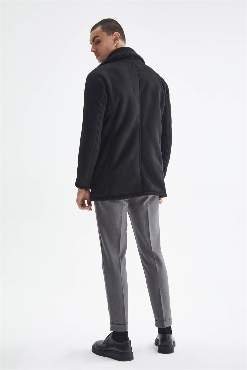 معطف صوف للرجال