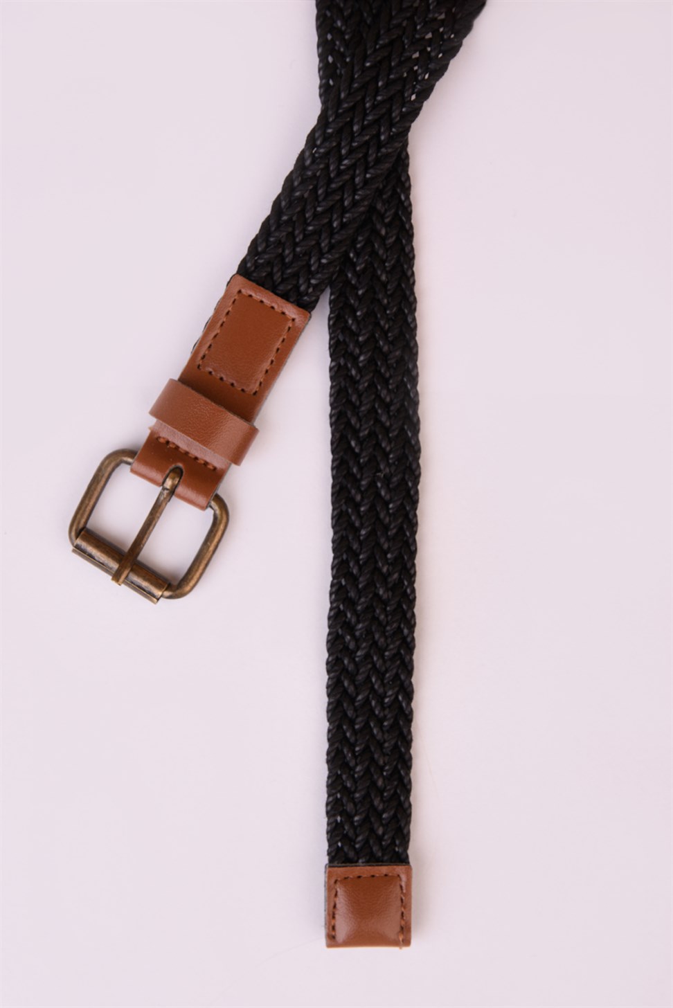 حزام رجالي محبوك رفيع