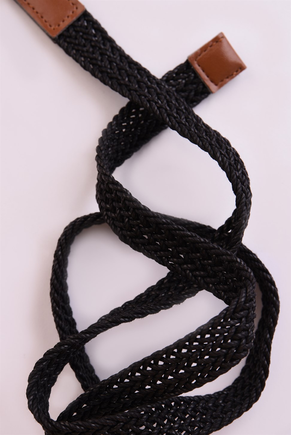 حزام رجالي محبوك رفيع