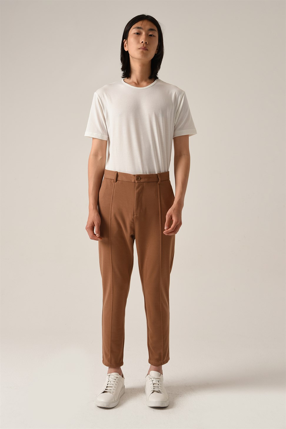 بنطال مخطط بقصة عادية للرجال