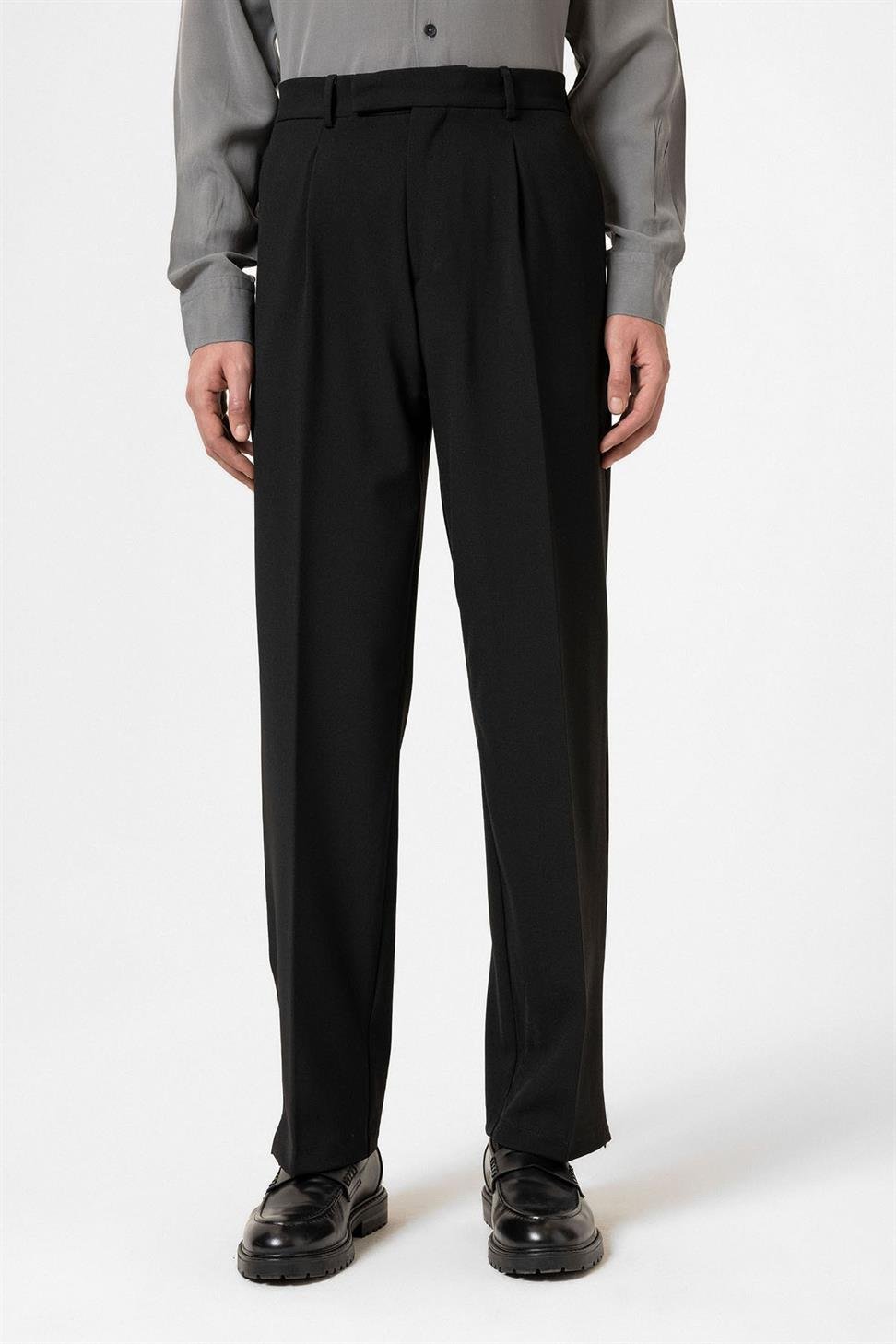 بنطلون رجالي بسحاب عالي الخصر