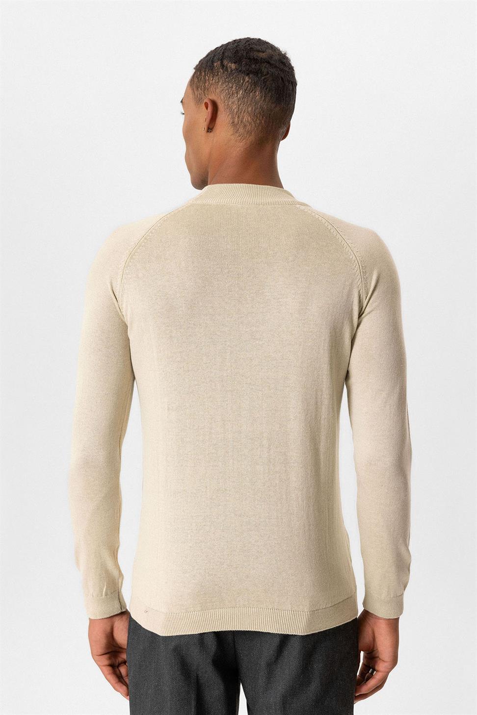 ملابس التريكو الرجالية نصف الياقة المدورة